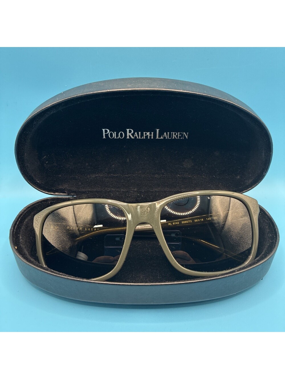 Ralph Lauren Hinge Collection Sunglasses- RL 8142 - Size 56 18 140 - Dark Green